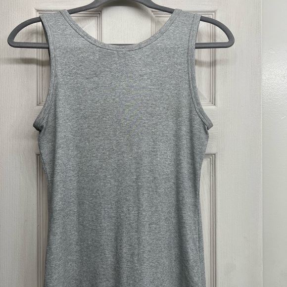 Women’s Joie Gray Ribbed Button Tank Small - Picture 2 of 3